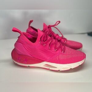 Pink Under Armour Sneakers. The perfect shoe for intense workouts.